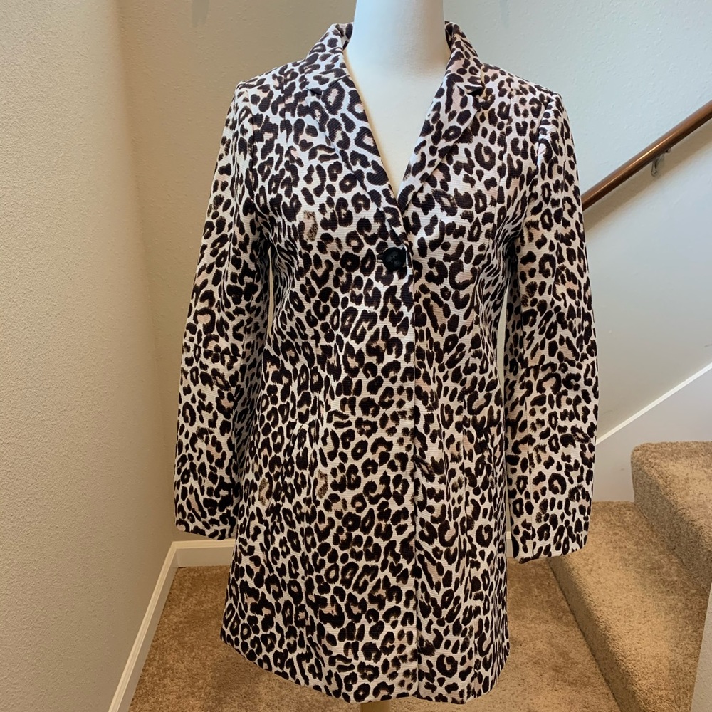 NWT H&M Leopard Print Coat